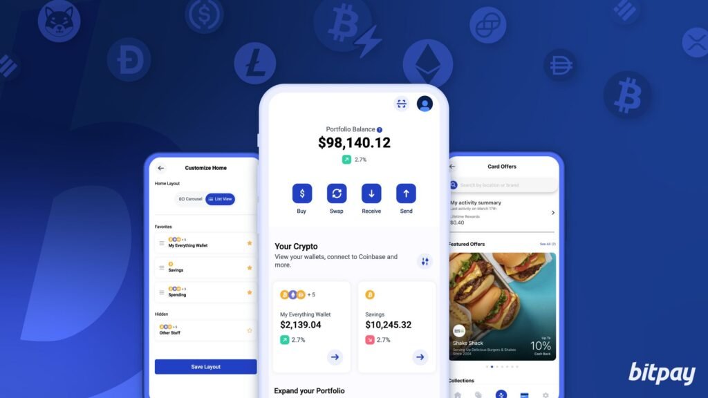 Store, swap, and spend bitcoins with BitPay: Buy crypto with no fees